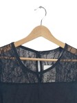 Vorschaubild 2 von Damen Top Spitze Kurzarm Schwarz Gr. XS Elegant