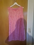 Vorschaubild 4 von Spitzenkleid Damen Gr. 44 Rosa Blumen Cocktailkleid