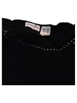 Vorschaubild 6 von Bluse Damen Gr. 44/XXL Schwarz Viskose Uni Elegant 3/4-Arm Festlich