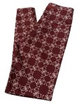 Vorschaubild 2 von Damen Leggings Allover-Logo-Print Bordeaux Rot XS Sportlich
