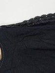 Vorschaubild 3 von Bluse Damen Gr. 44/XXL Schwarz Viskose Uni Elegant 3/4-Arm Festlich