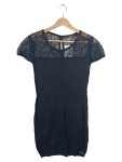 Vorschaubild 1 von Damen Top Spitze Kurzarm Schwarz Gr. XS Elegant
