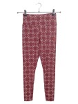Vorschaubild 1 von Damen Leggings Allover-Logo-Print Bordeaux Rot XS Sportlich