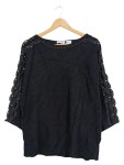 Vorschaubild 1 von Bluse Damen Gr. 44/XXL Schwarz Viskose Uni Elegant 3/4-Arm Festlich