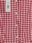 Vorschaubild 2 von Bluse Damen Gr. 44 Rot Viskose Geometrisch Klassisch Langarm Knopf