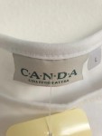 Vorschaubild 4 von Top Damen Gr. 40/L Weiß Baumwolle Florales Muster Casual Ärmellos Freizeit