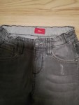 Vorschaubild 2 von Ripped Jeans Kinder Grau Gr. 128 Baumwolle Uni Casual 30 cm Knopf 55 cm