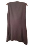 Vorschaubild 2 von Leichte Weste Damen Gr. 38/M Beige Viskose Uni Klassisch Ärmellos Knopf