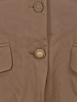 Vorschaubild 3 von Leichte Weste Damen Gr. 38/M Beige Viskose Uni Klassisch Ärmellos Knopf