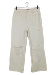 Vorschaubild 1 von Design Destroyed Jeans Damen W32/30 Beige Ripped Knee Denim
