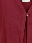 Vorschaubild 2 von Damen Strickjacke Cardigan Gr. 52/XL Rot Baumwolle Basic