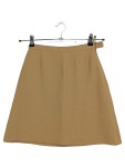 Vorschaubild 3 von A-Linienrock Damen Gr. 38/M Beige Polyester Viskose Uni Klassisch