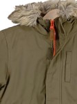 Vorschaubild 3 von Bench Kinder Parka Winterjacke Gr. 128 Oliv Kunstfell Kapuze