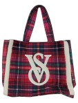 Vorschaubild 1 von Shopper Karo Plaid Damen Rot Tote Bag Polyester Kariert Logo