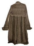 Vorschaubild 5 von Hemdbluse Damen Gr. 40/L Grau Viskose Strukturmuster Bohemian