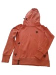 Vorschaubild 2 von Kapuzenpullover Damen Orange Gr. 38/M Baumwolle Polyurethan Meliert