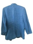 Vorschaubild 5 von Trachtenjacke Damen Blau Gr. 40/L Viskose Acetat Uni Langarm