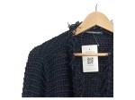 Vorschaubild 4 von Strickjacke Damen Gr. 36/S Schwarz Strukturmuster Elegant Langarm