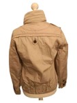 Vorschaubild 4 von Bomberjacke Damen Beige Gr. 38/M Polyester Baumwolle Uni Casual Freizeit