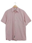 Vorschaubild 1 von Freizeithemd Herren Rosa Gr. 52/L Baumwolle Kariert Casual Kurzarm