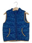 Vorschaubild 1 von Kinder Steppweste Gr. 80 Blau Bärenmuster Weste Baby