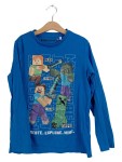 Vorschaubild 1 von Langarmshirt Kinder Gr. 146 Blau Baumwolle Logo-Print Casual Freizeit