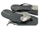 Vorschaubild 2 von Zehentrenner Damen Gr. 38 Schwarz Kunststoff Slip-On Feminin Freizeit