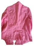 Vorschaubild 5 von Blazer Damen Gr. 34/XS Pink Baumwolle Uni Casual Langarm Freizeit