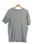 Vorschaubild 1 von T-Shirt Herren Grau Gr. 52/L Baumwolle Meliert Basic Kurzarm Alltag