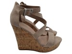 Vorschaubild 1 von Wedges Keilabsatz Sandalen Beige Gr. 38 Kork