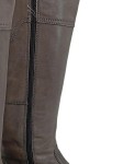 Vorschaubild 4 von Stiefel Damen Gr. 38 Grau Leder Reißverschluss 2 cm Klassisch Alltag Uni
