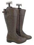 Vorschaubild 1 von Stiefel Damen Gr. 38 Grau Leder Reißverschluss 2 cm Klassisch Alltag Uni