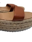 Vorschaubild 3 von Sandaletten Damen Gr. 40 Braun Synthetik Schnalle 5 cm Casual Freizeit