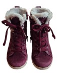 Vorschaubild 2 von Schneestiefel Kinder Gr. 31 Rot Wildleder Schnürung Casual Alltag Uni