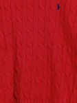 Vorschaubild 2 von Kinder Pullover Zopfstrick Rot Gr. 128 Baumwolle