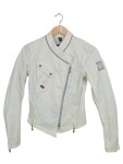 Vorschaubild 1 von Übergangsjacke Damen Weiß Gr. 38/M Polyester Uni Sportlich Langarm