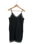 Vorschaubild 1 von Unterhemd Damen Schwarz Gr. 36 Viskose Uni Feminin Ärmellos Party