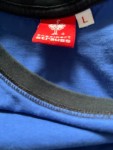 Vorschaubild 7 von Langarmshirt Herren Blau Gr. 52/L Baumwolle Uni Sportlich