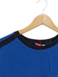 Vorschaubild 2 von Langarmshirt Herren Blau Gr. 52/L Baumwolle Uni Sportlich