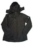 Vorschaubild 1 von Outdoorjacke Damen Gr. 38/M Schwarz Polyester Uni Langarm Herbst/Winter