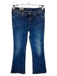 Vorschaubild 1 von Bootcut Damen Blau Gr. W28/36/S Baumwolle Uni Casual L32