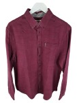 Vorschaubild 1 von Freizeithemd Herren Rot Gr. 52/L Baumwolle Meliert Casual Langarm