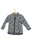 Vorschaubild 1 von Fleecejacke Kinder Grau Gr. 86 Polyester Tiermotive Casual Langarm