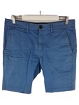 Vorschaubild 1 von Shorts Herren Gr. W32/48/M Blau Baumwolle Uni Casual Freizeit Knopf