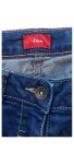 Vorschaubild 3 von Jeans Regular Fit Kinder Gr. 158 Blau Baumwolle Uni Casual Alltag Knopf