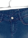 Vorschaubild 3 von Jeans Regular Fit Kinder Blau Gr. 158 Baumwolle Uni Casual Freizeit 32 cm