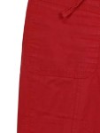 Vorschaubild 3 von Cargohose Damen Gr. W29/38/M Rot Baumwolle Uni Casual Freizeit 39 cm