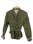 Vorschaubild 1 von Bomberjacke Damen Oliv Gr. 38/M Leinen Uni Outdoor Freizeit