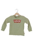 Vorschaubild 1 von Langarmshirt Kinder Gr. 98 Grün Logo-Print Baumwolle