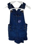Vorschaubild 1 von Jeanskleid Kinder Blau Gr. 92 Baumwolle Uni Casual Alltag Schnallen